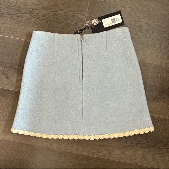 NWT Marc Jacobs Baby Blue Tweed Skirt (Sz 0) - Picture 2 of 12